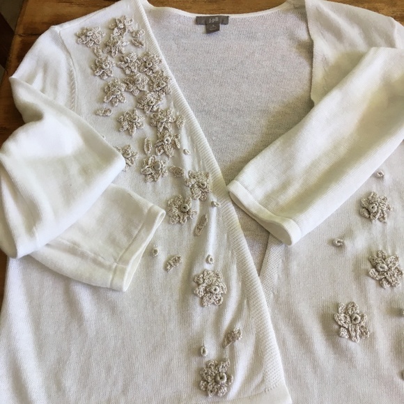 J.Jill Open Short Cardigan SP - Picture 3 of 8